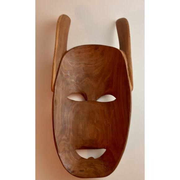 Pair of Hand Carved African Tribal Masks – Unique Wall Art, Africa Ceremonial - Picture 5 of 10